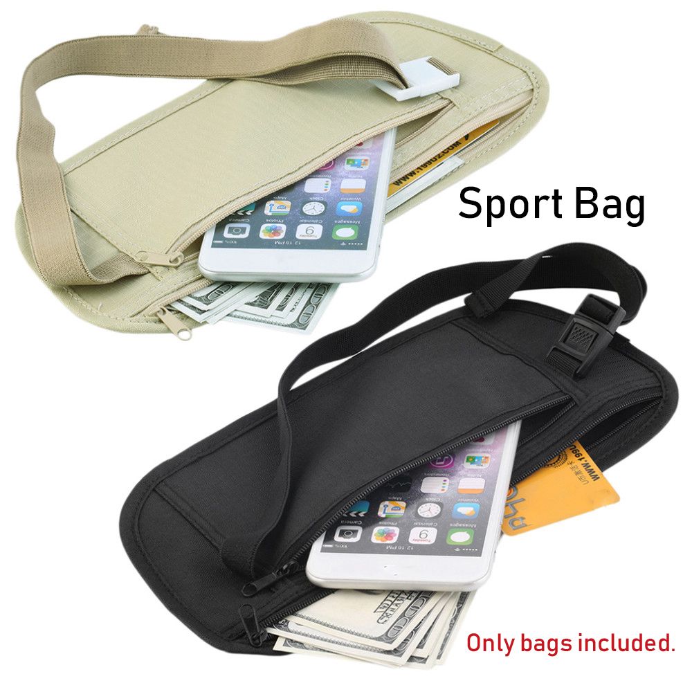 Money Belt Hidden - Cloth Waist Bags Travel Pouch Hidden
