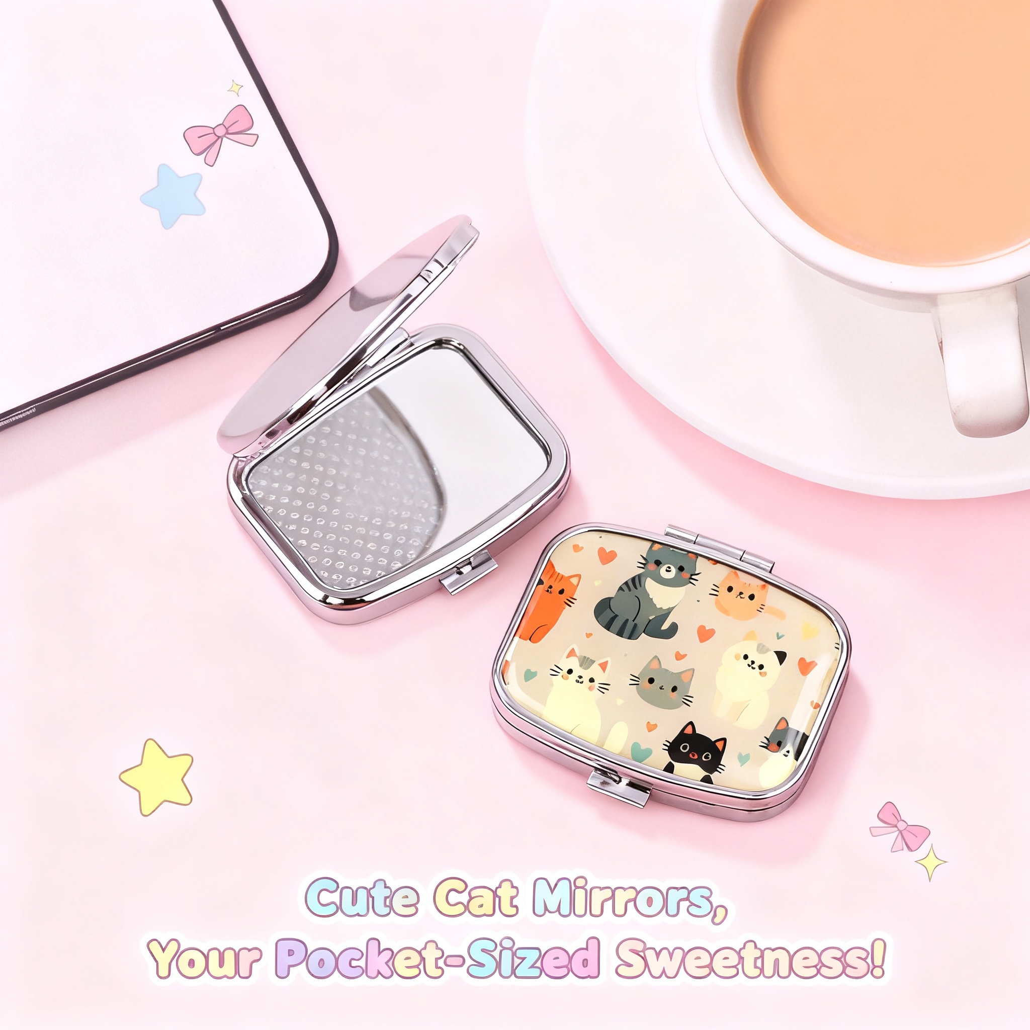 Travel Accessories Case - Cartoon Colorful Cats Travel Pill Organizer