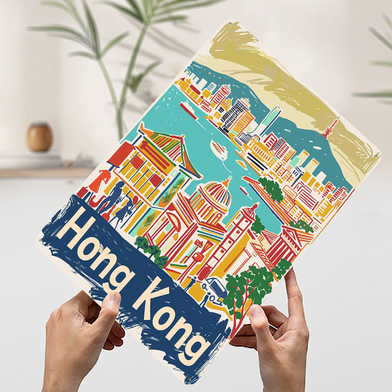 Hong Kong Travel Poster Custom - Travel Accessories Hong Kong avaliação e preço