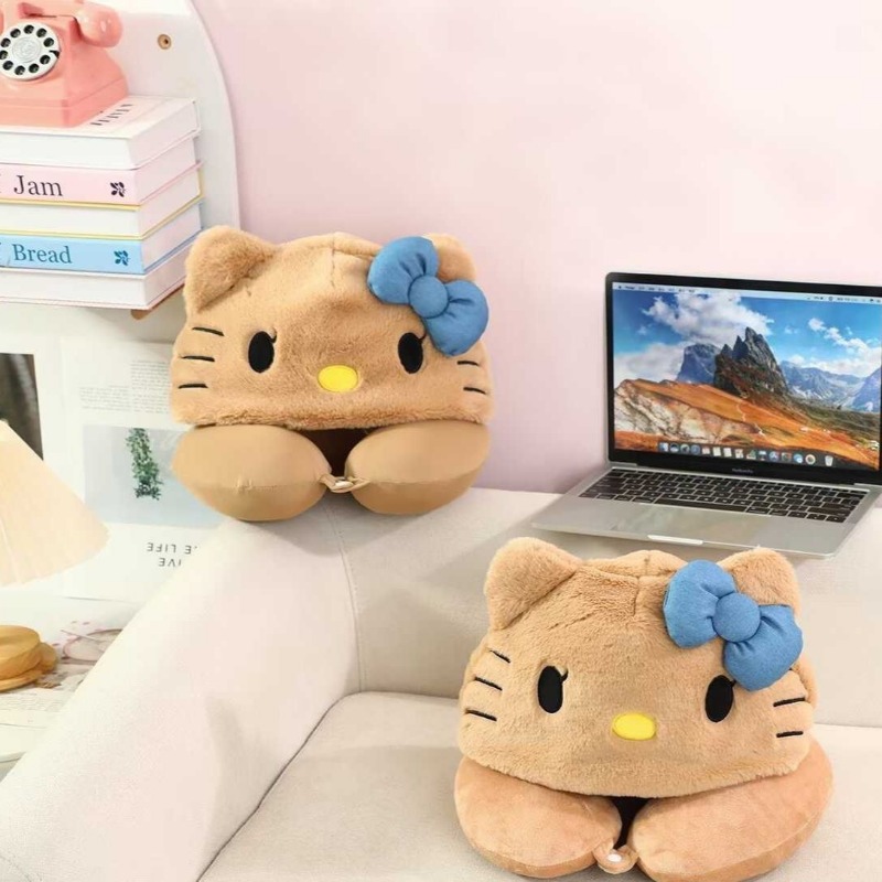 Kitty Hooded U-shaped Pillow T - Travel Pillow Inflatable avaliação e preço