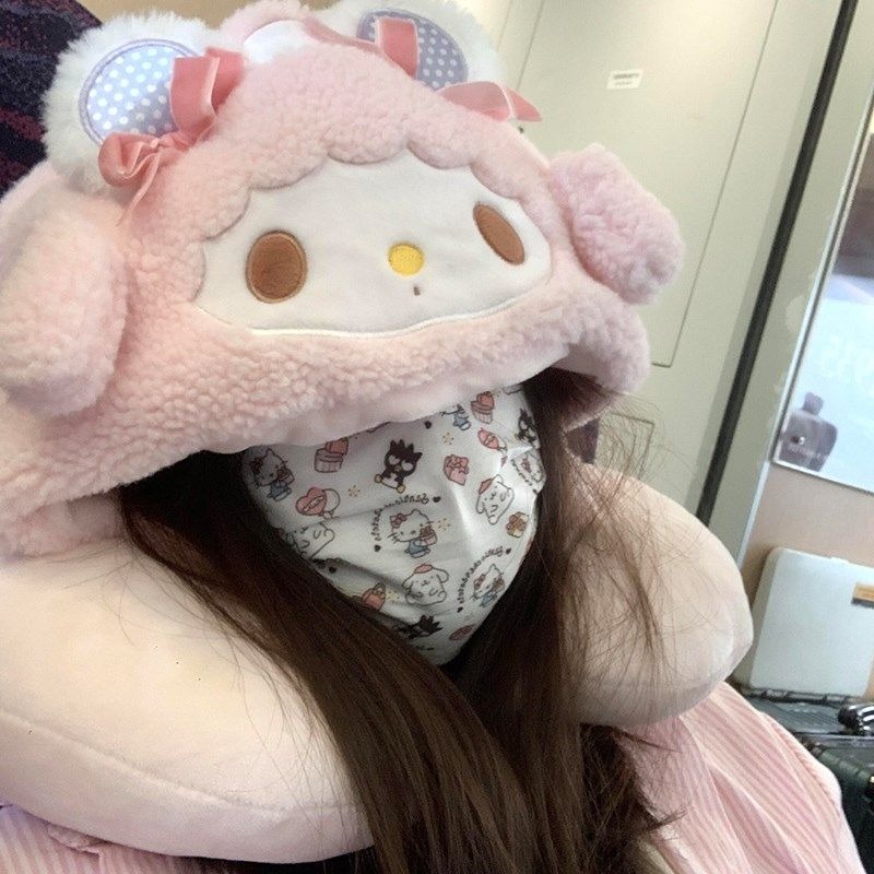 Kitty Hooded U-shaped Pillow T - Travel Pillow Inflatable avaliação e preço