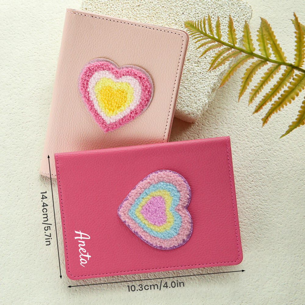 Custom Name Plush Heart Rainbo - Travel Accessories Hong Kong avaliação e preço