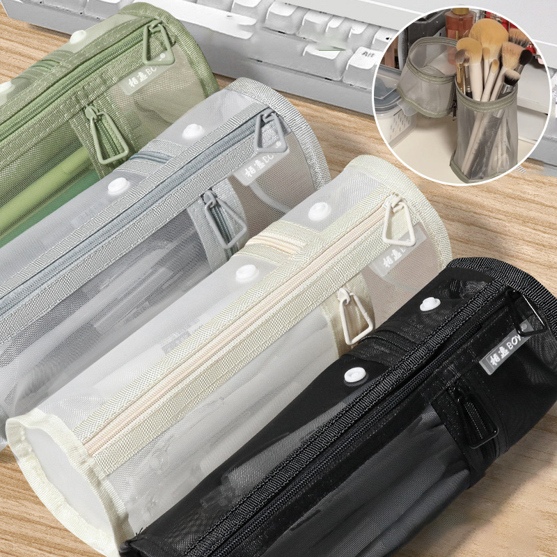 Portable Mesh Dual‑Use Makeup  - Travel Accessories Pouch avaliação e preço