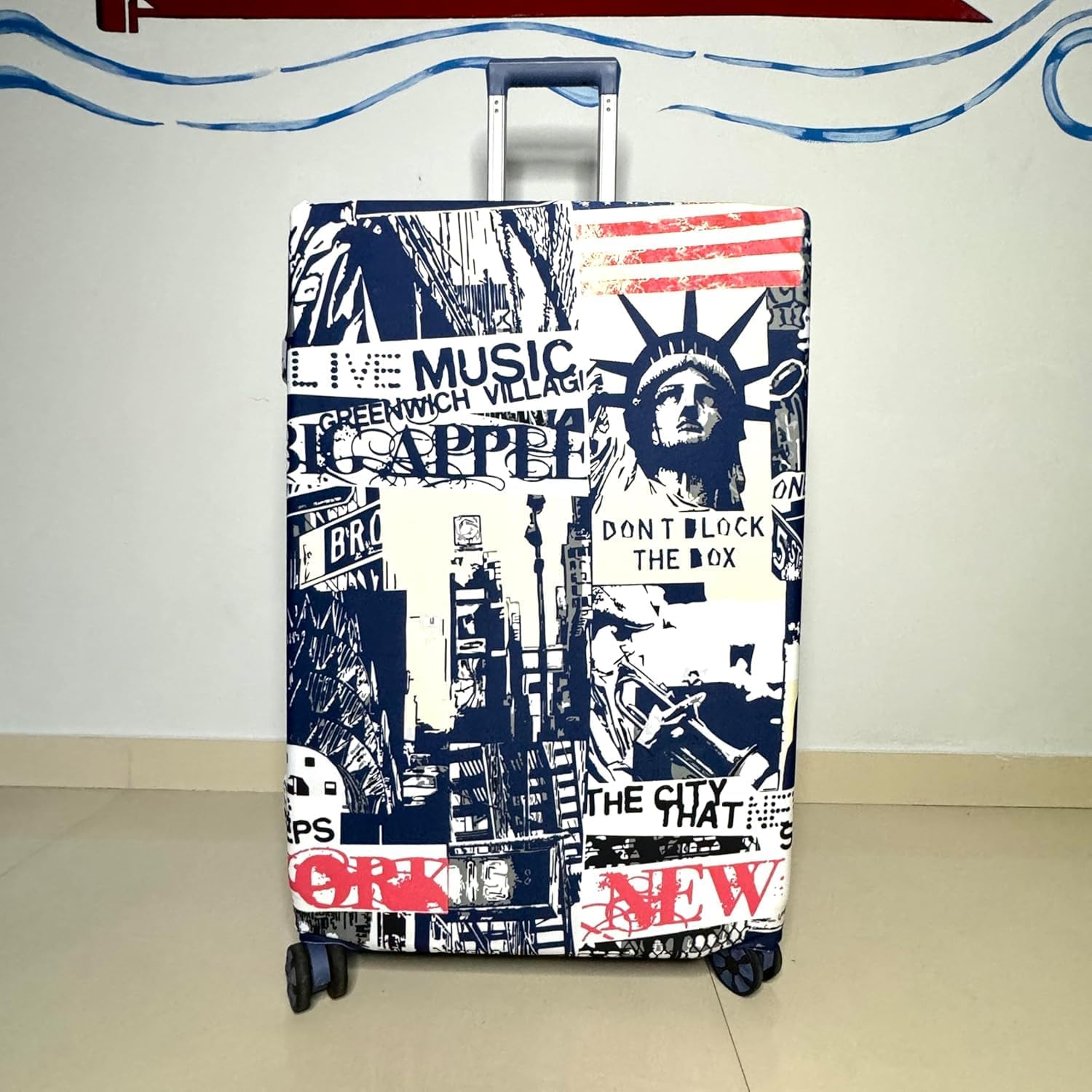 Vintage Blue New York Polyeste - Travel Accessories New York avaliação e preço