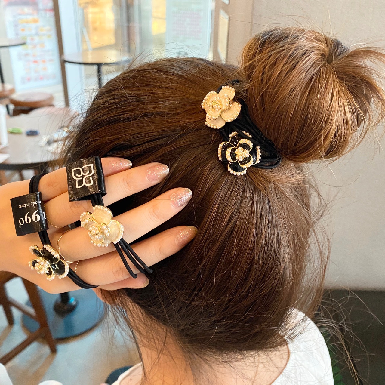 MIni Metal Flower Elastic Hair - Travel Accessories Hong Kong avaliação e preço