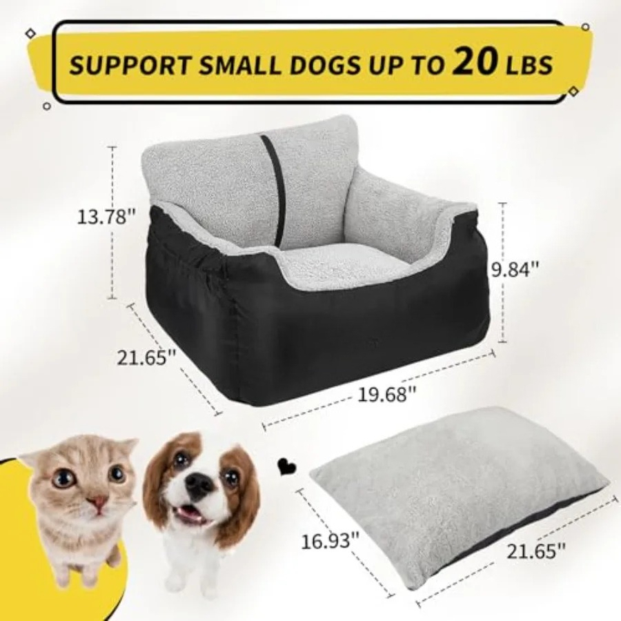 Dog Car Seat for Small Dogs, S - Travel Accessories Under $25 avaliação e preço