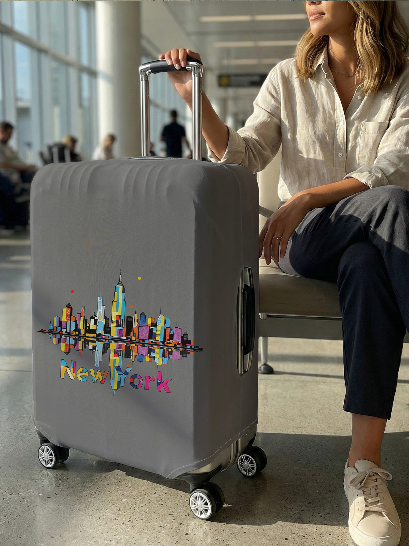New York City Skyline Print Lu - Travel Accessories New York avaliação e preço