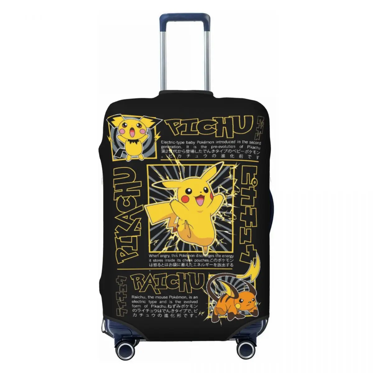 Elastic Luggage Cover P-Pikach - Travel Accessories For Road Trip avaliação e preço