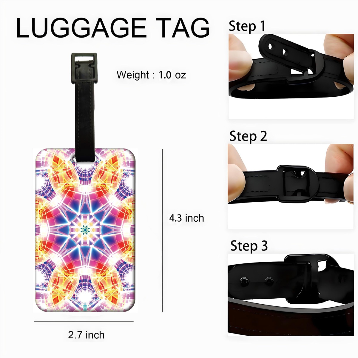 Mandala Drawings Luggage Tags  - Travel Accessories Drawing avaliação e preço