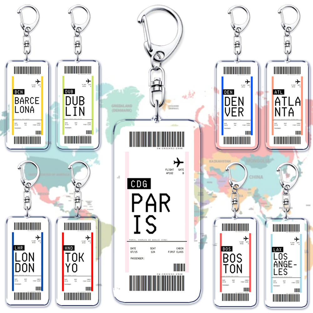 Plane Ticket Boarding Pass Key - Travel Accessories New York avaliação e preço