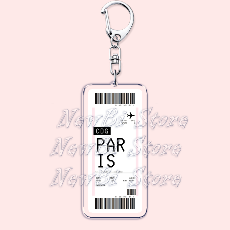 Plane Ticket Boarding Pass Key - Travel Accessories New York avaliação e preço