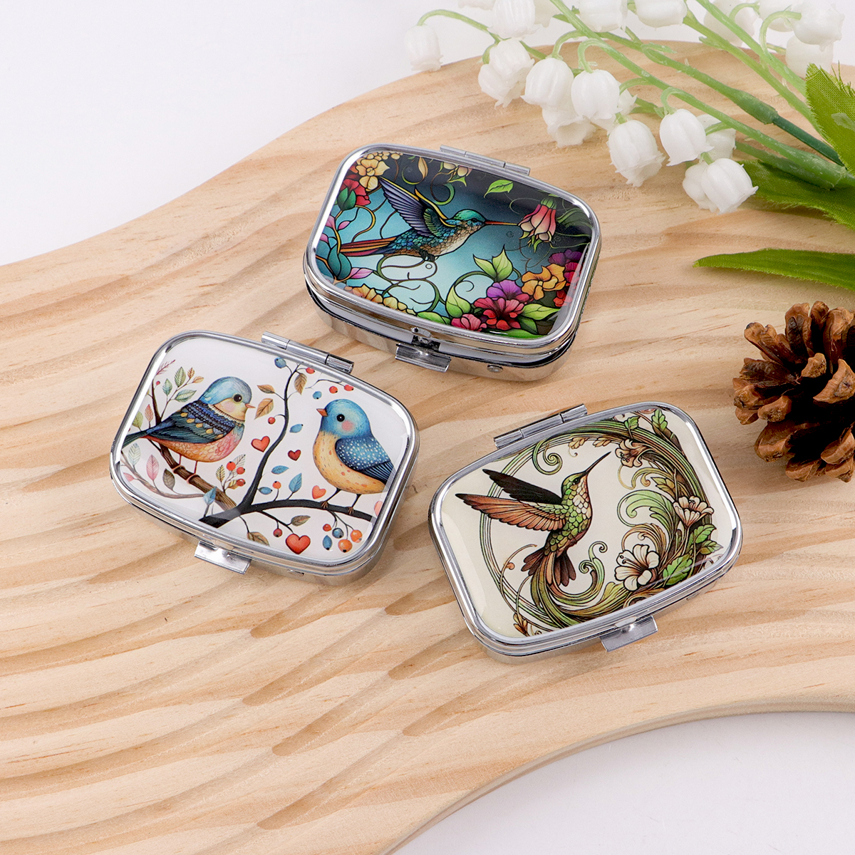 Cute Bird Cartoon Travel Pill  - Travel Accessories Case avaliação e preço