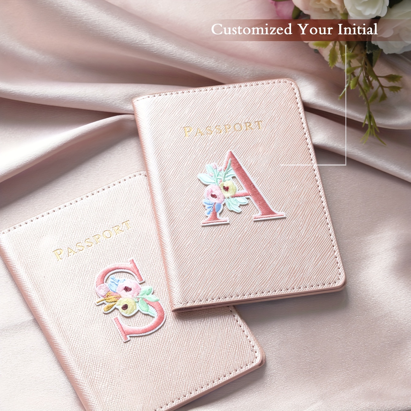 Custom Floral Initial Letter P - Travel Accessories Hong Kong avaliação e preço