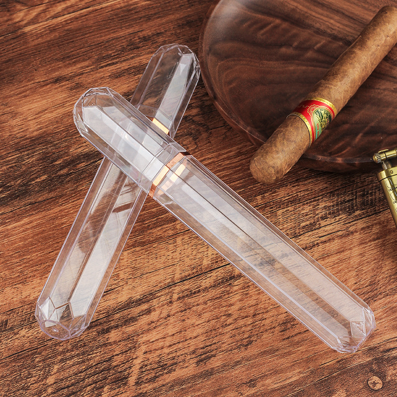 Acrylic Travel Cigar Tube Fash - Travel Accessories Case avaliação e preço