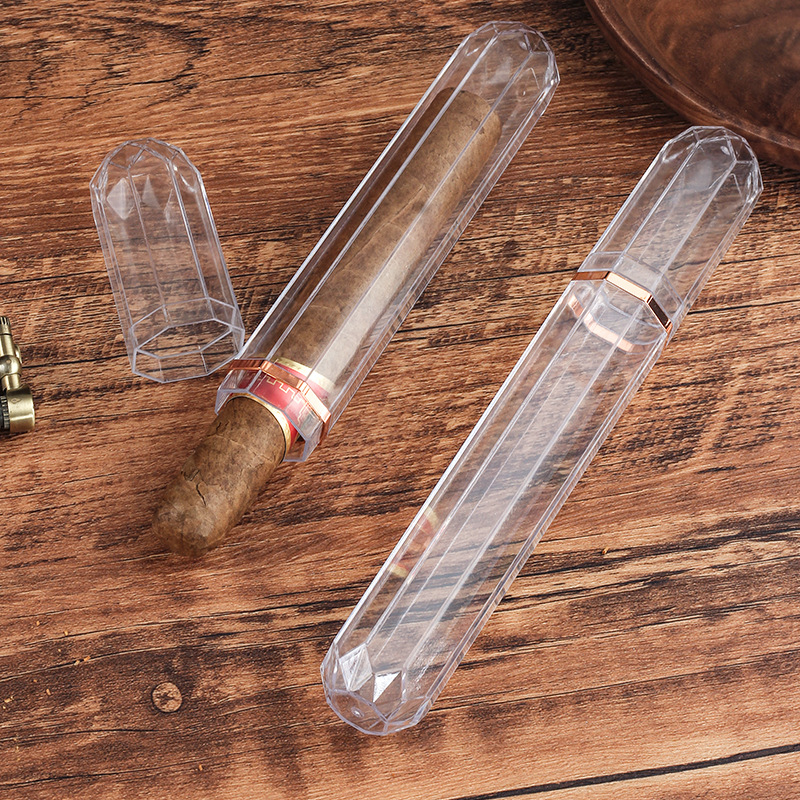 Acrylic Travel Cigar Tube Fash - Travel Accessories Case avaliação e preço
