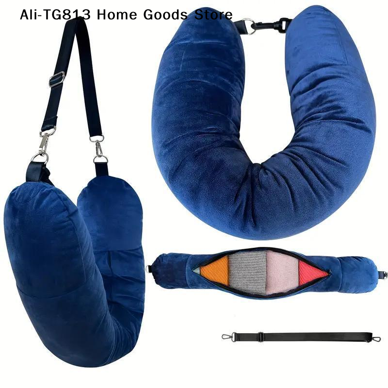 Travel Neck Pillow With Fillab - Travel Pillow Inflatable avaliação e preço