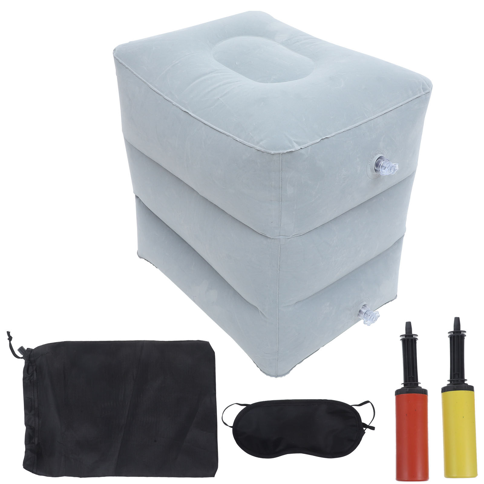 1Set Inflatable Foot Rest Pill - Travel Pillow Inflatable avaliação e preço