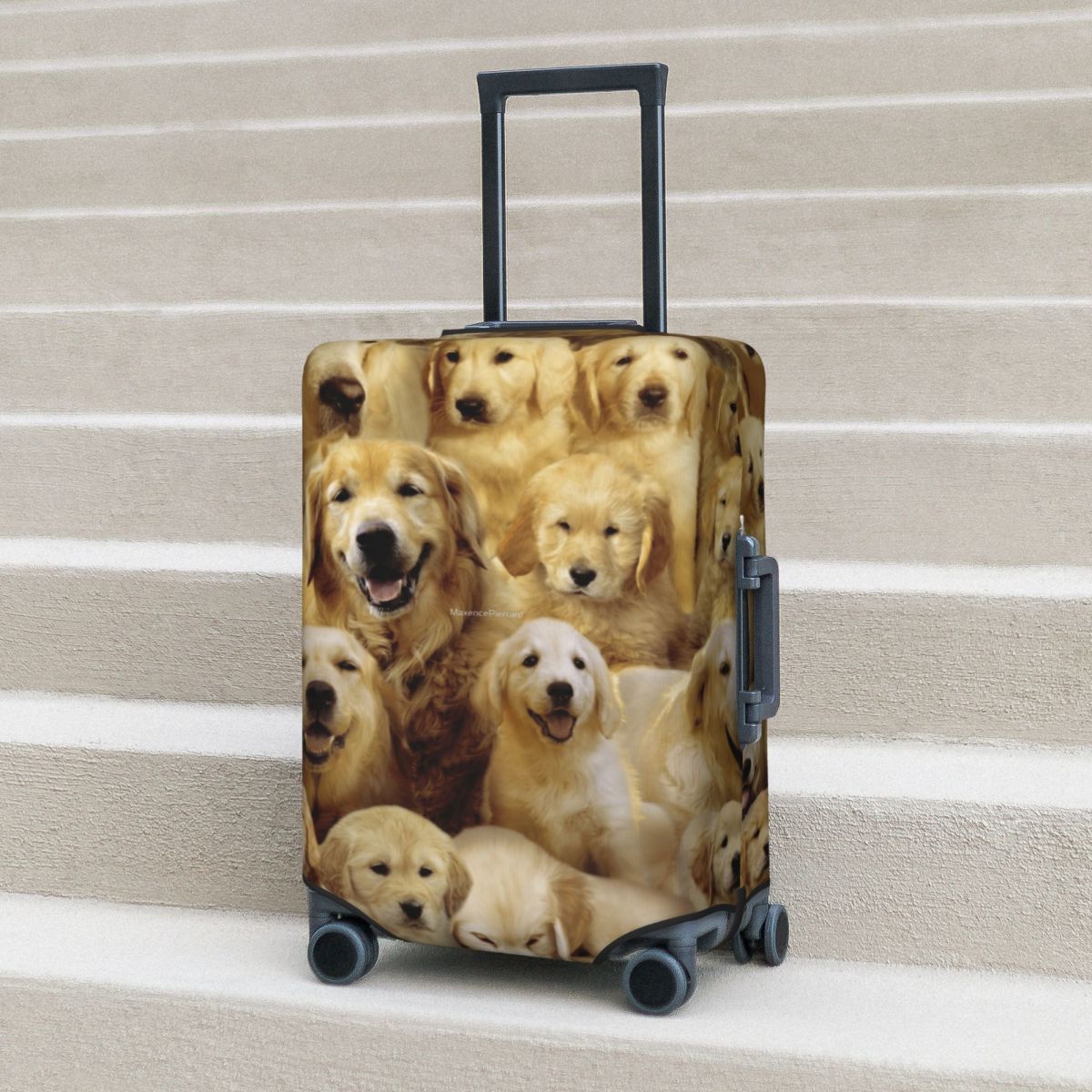 Golden Dog Suitcase Cover Anim - Travel Accessories To 3D Print avaliação e preço
