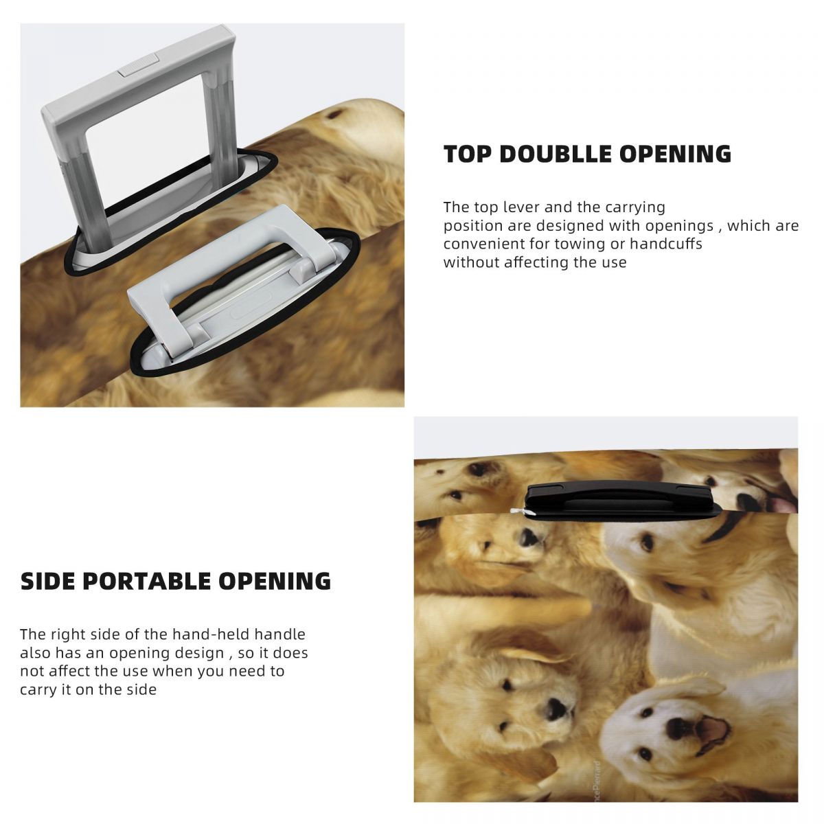 Golden Dog Suitcase Cover Anim - Travel Accessories To 3D Print avaliação e preço