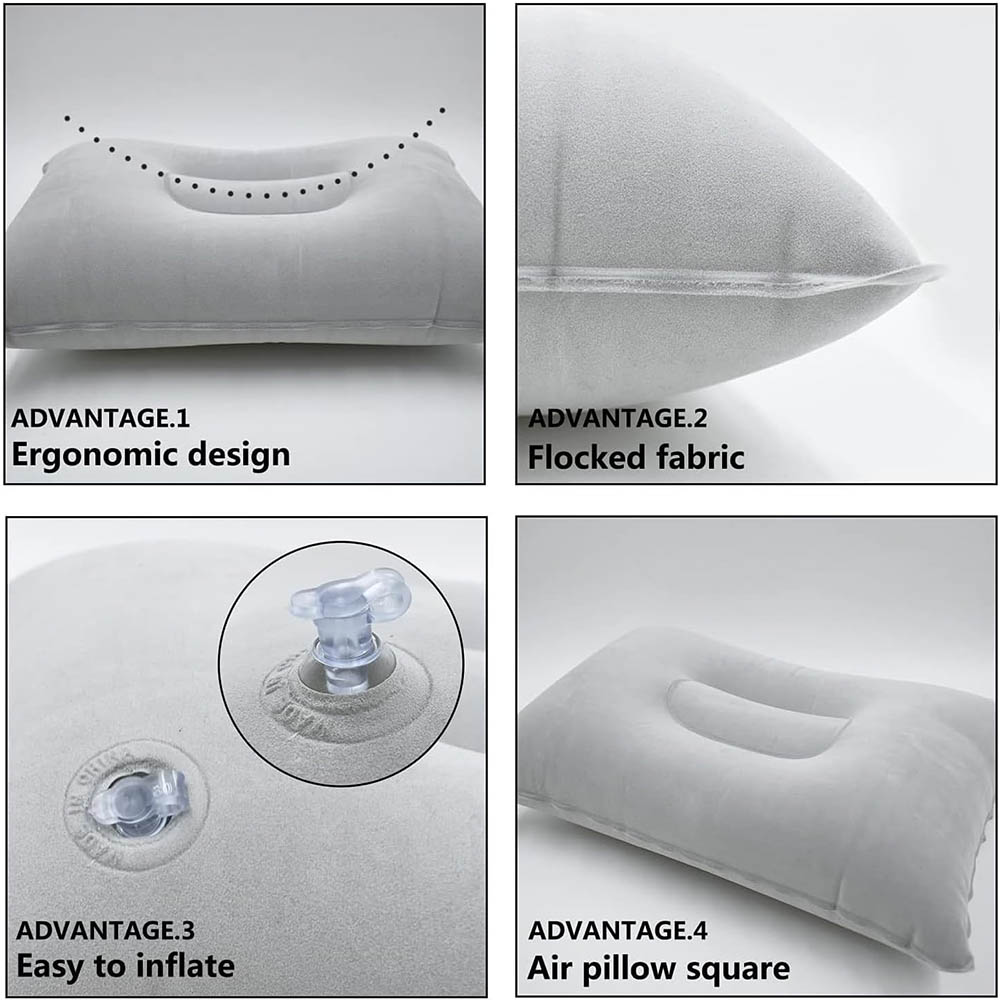 Inflatable Travel Pillow Porta - Travel Pillow Inflatable avaliação e preço