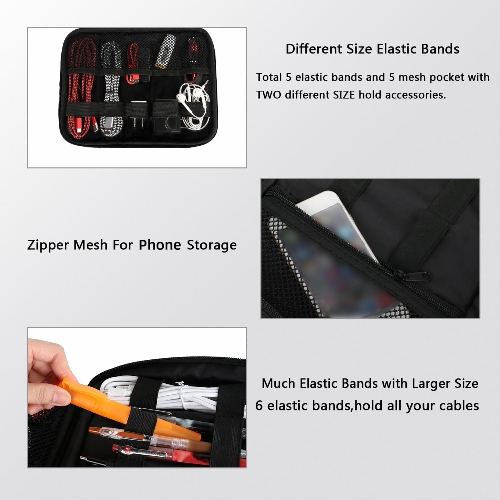 Electronics Organizer Travel C - Travel Accessories Case avaliação e preço