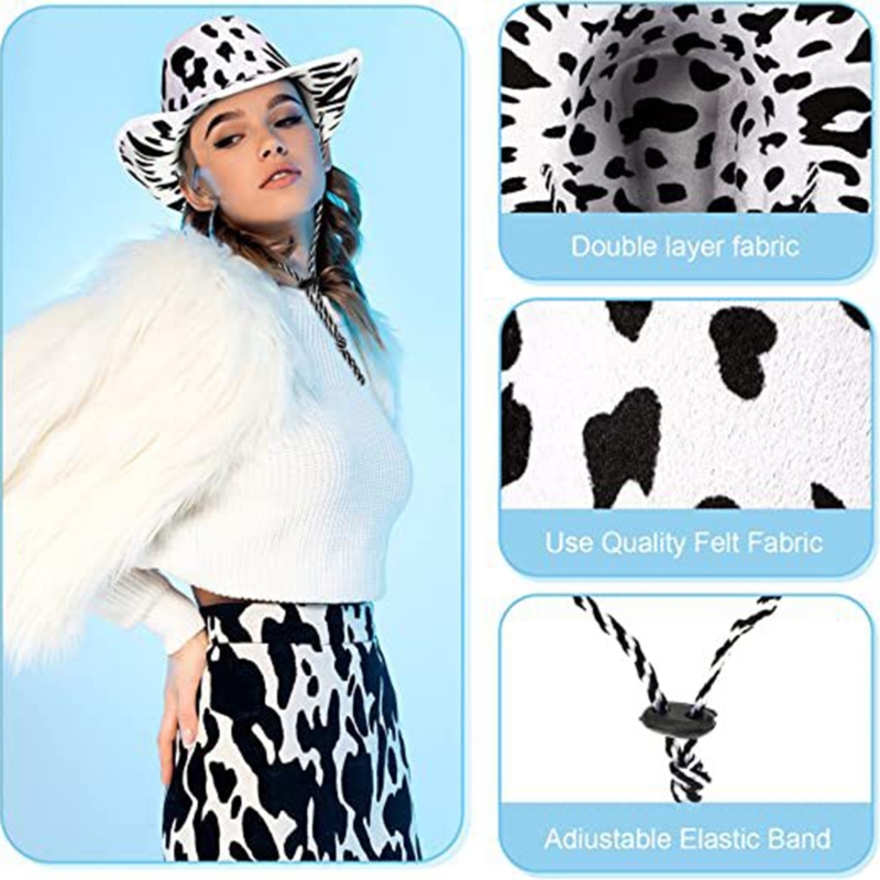 Cow Pattern Cowboy Hats Men an - Travel Accessories Drawing avaliação e preço