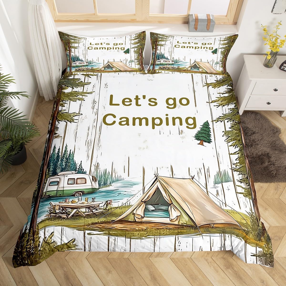 Camping Duvet Cover Set Full K - Travel Accessories To 3D Print avaliação e preço