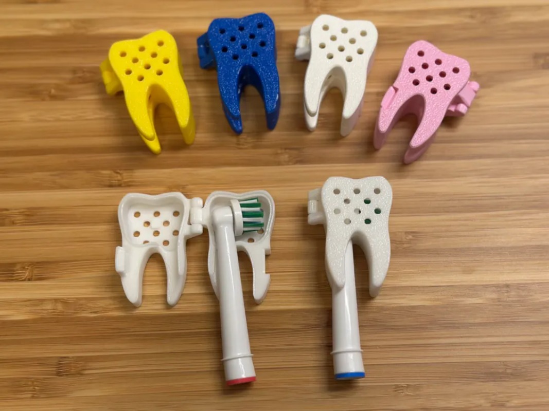 3D Printed Cute Tooth Shaped P - Travel Accessories To 3D Print avaliação e preço