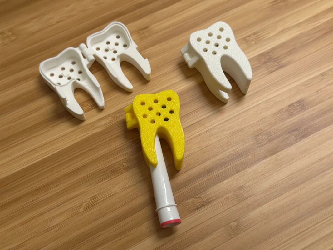 3D Printed Cute Tooth Shaped P - Travel Accessories To 3D Print avaliação e preço