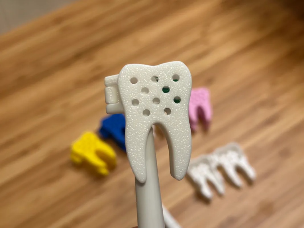 3D Printed Cute Tooth Shaped P - Travel Accessories To 3D Print avaliação e preço