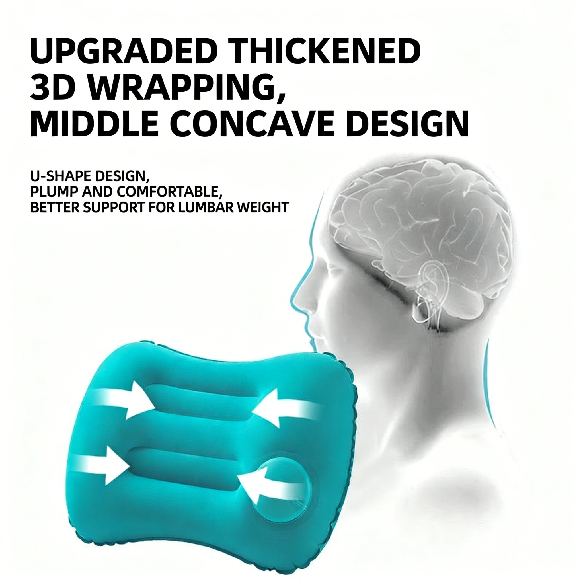 PACOONE Inflatable Pillow Ligh - Travel Pillow Inflatable avaliação e preço