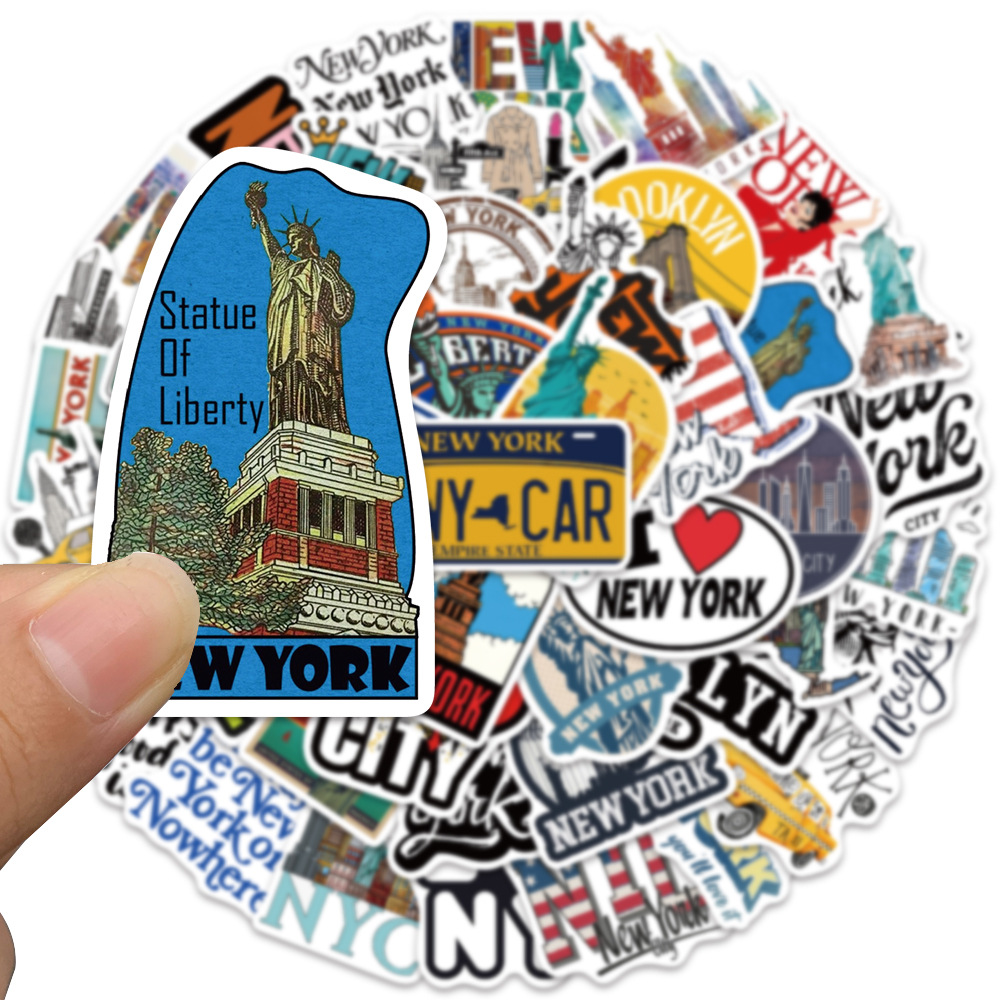 10/30/50PCS Cartoon New York C - Travel Accessories New York avaliação e preço