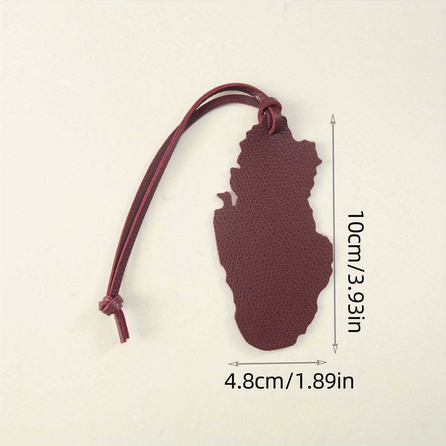 Qatar Map PU Leather Charm - E - Travel Accessories Qatar avaliação e preço