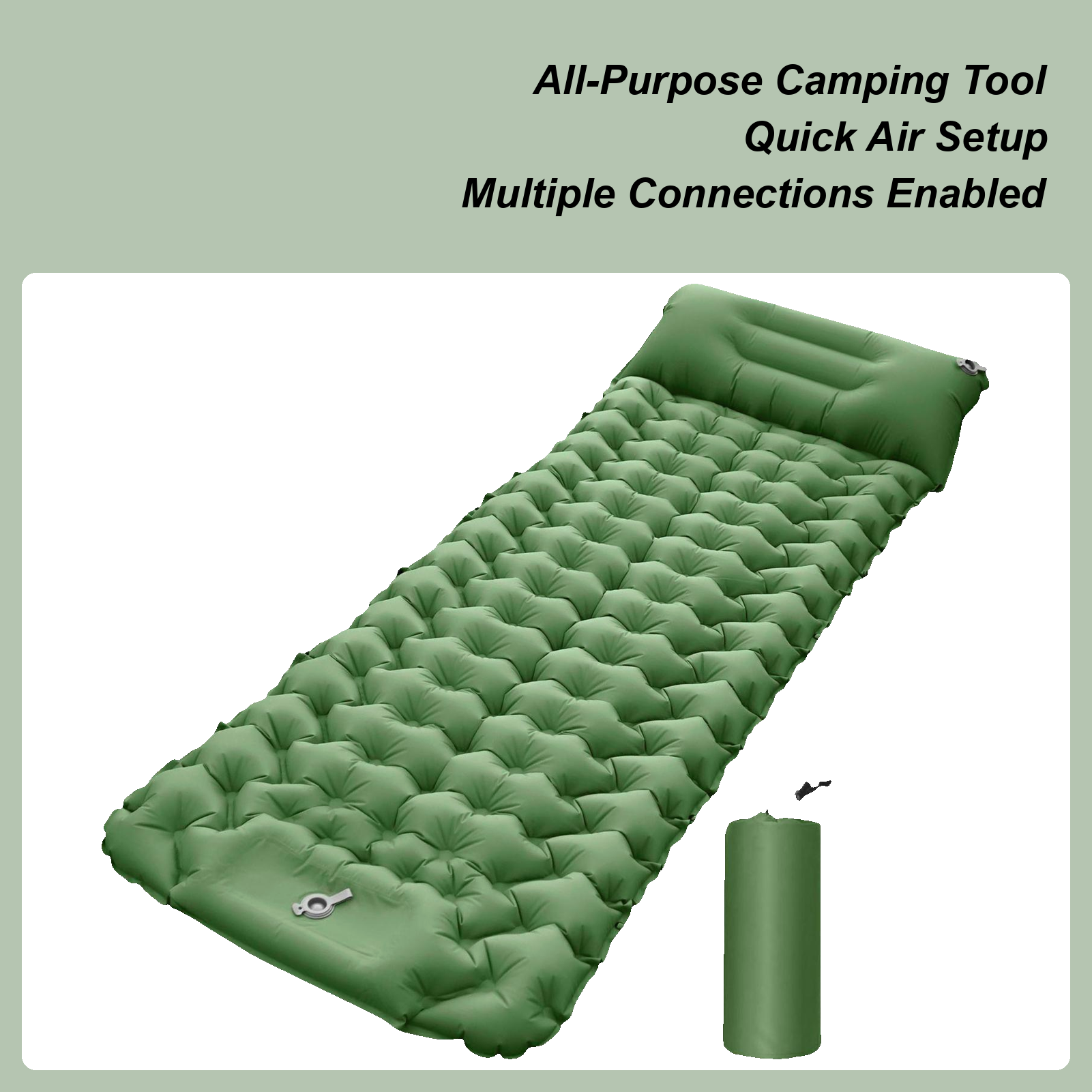 Inflatable Sleeping Pad For Ca - Travel Pillow Inflatable avaliação e preço