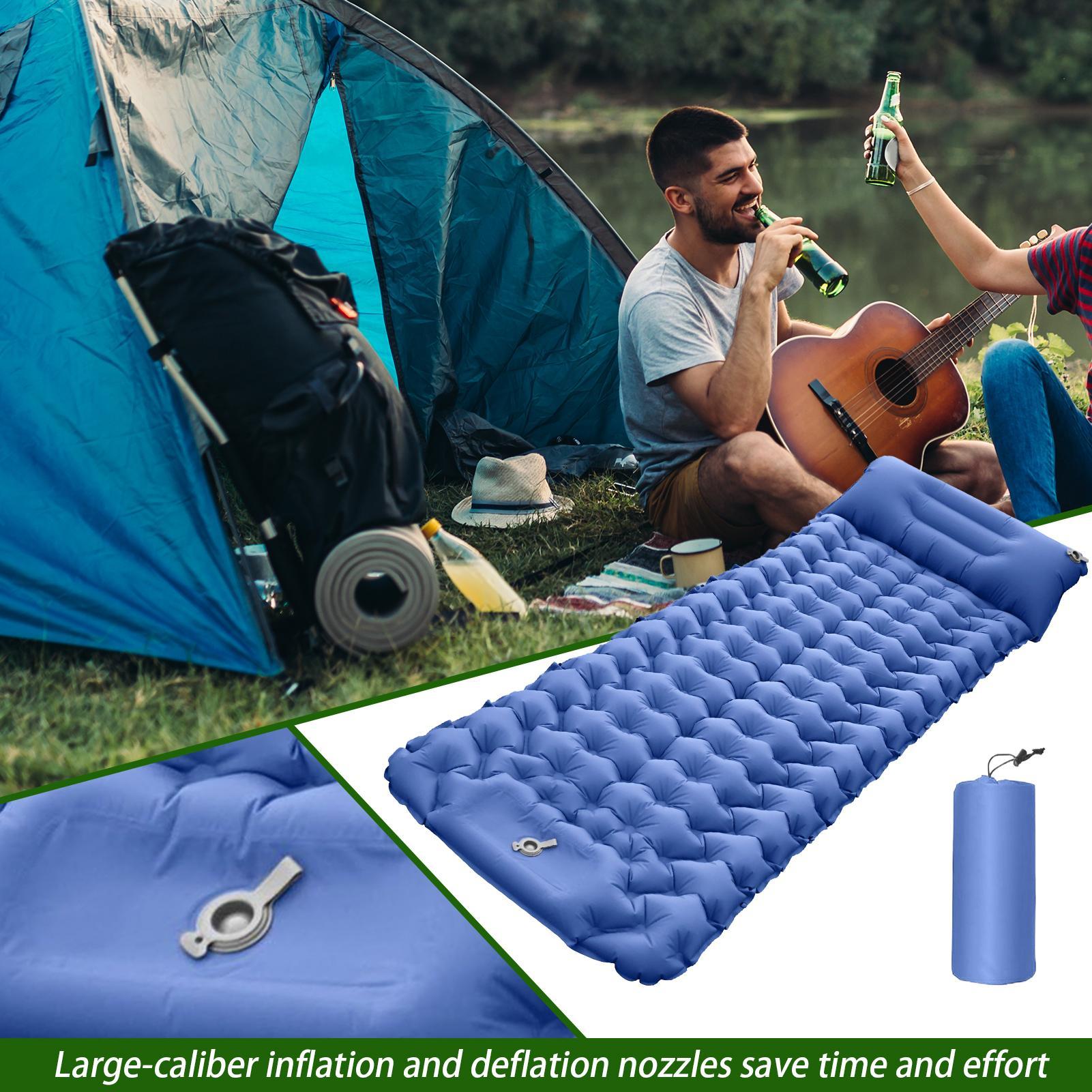 Inflatable Sleeping Pad For Ca - Travel Pillow Inflatable avaliação e preço