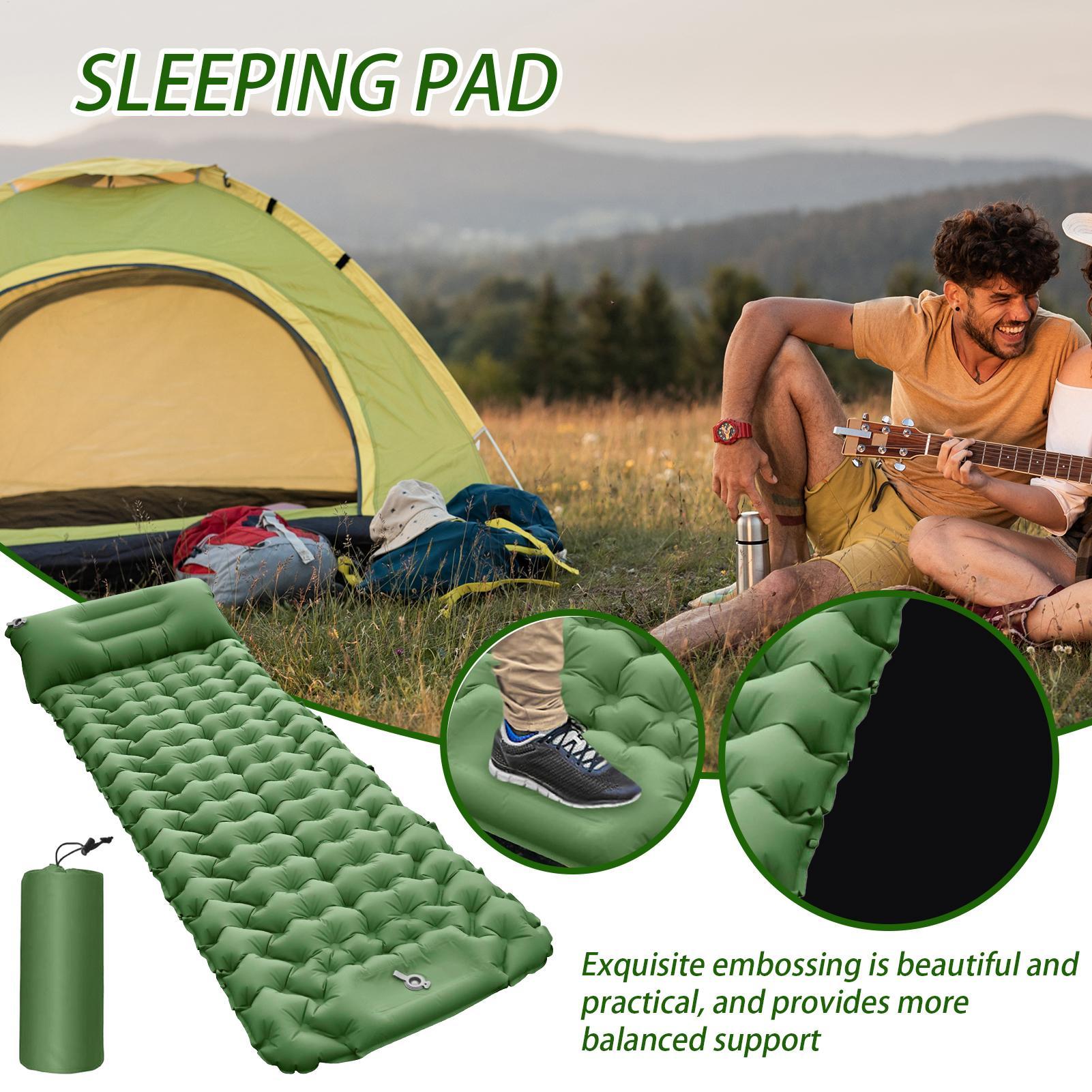 Inflatable Sleeping Pad For Ca - Travel Pillow Inflatable avaliação e preço