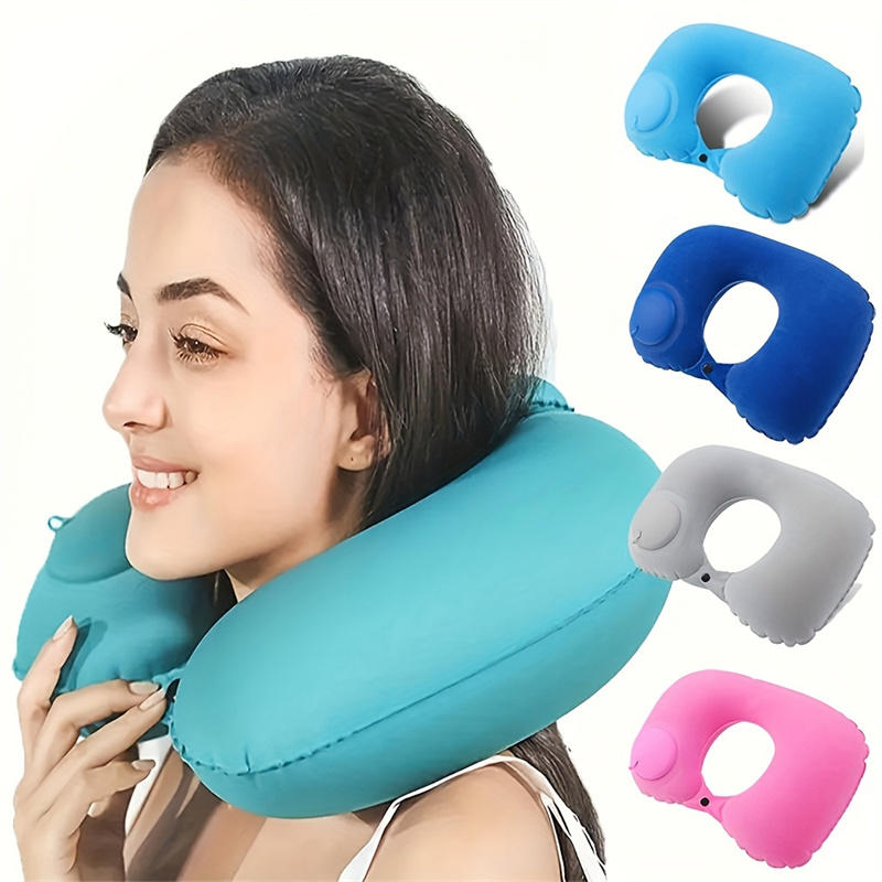 Inflatable Portable Neck Pillo - Travel Pillow Inflatable avaliação e preço