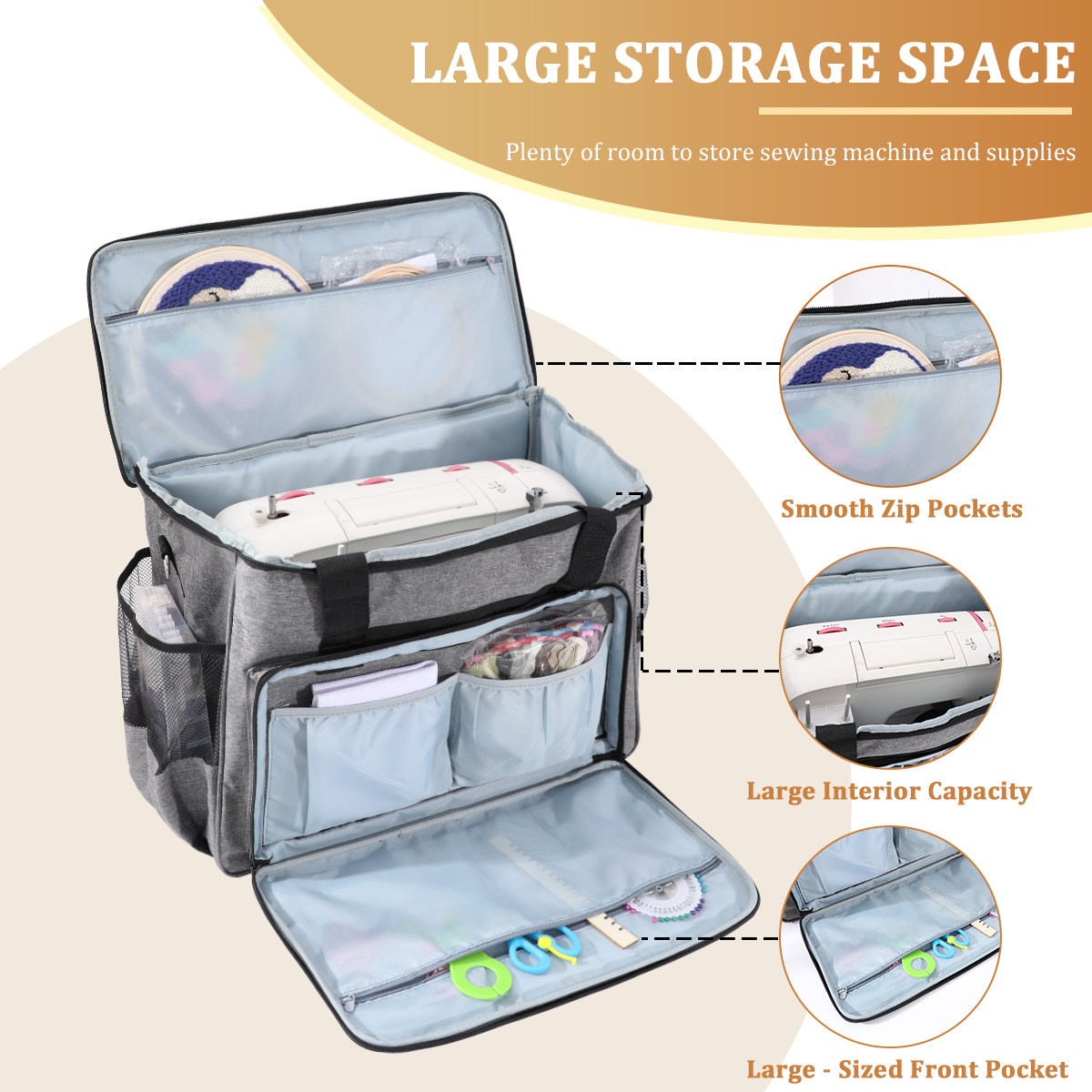 KOKNIT Sewing Machine Carrying - Travel Accessories Case avaliação e preço