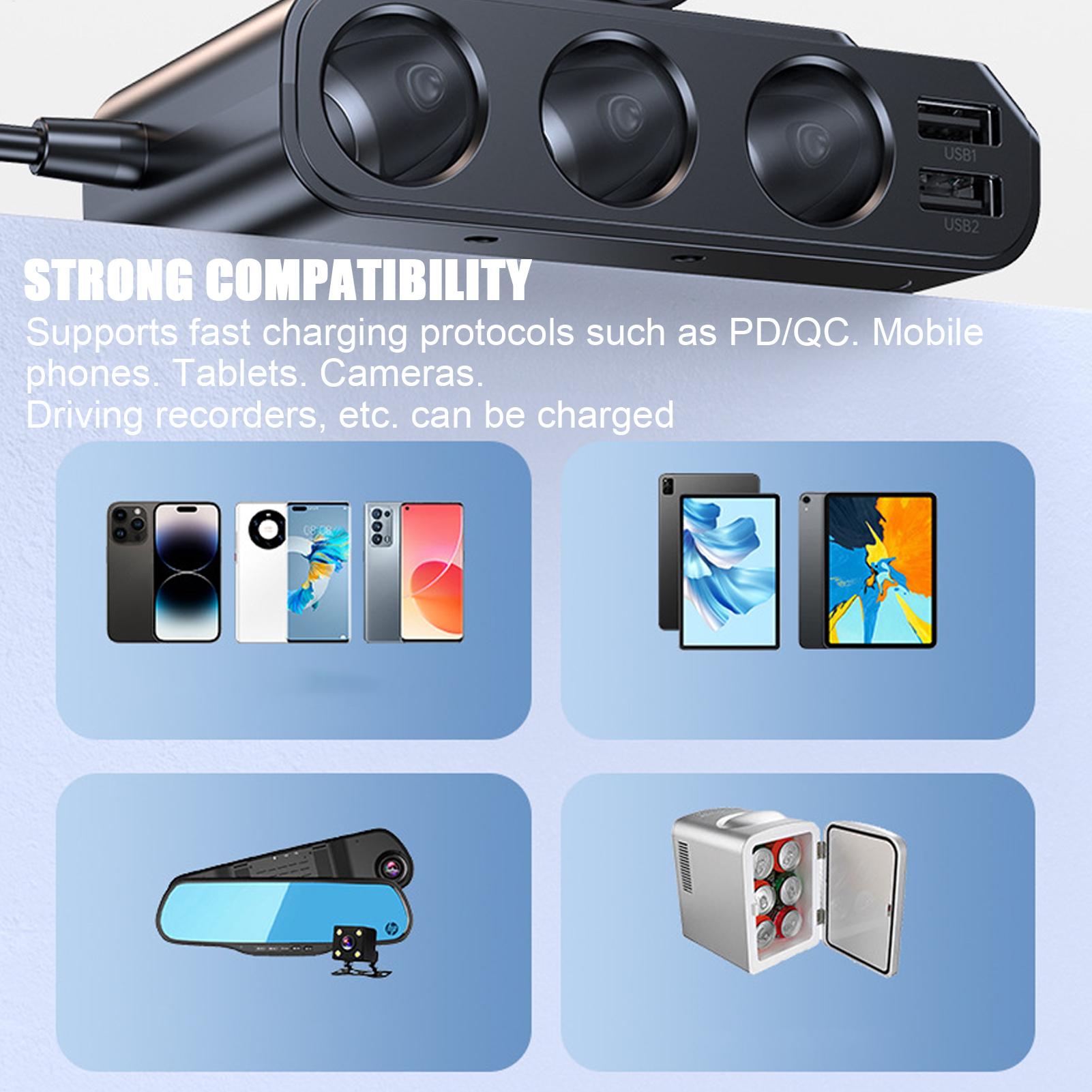 Car Charging Port Fast Chargin - Travel Accessories For Road Trip avaliação e preço