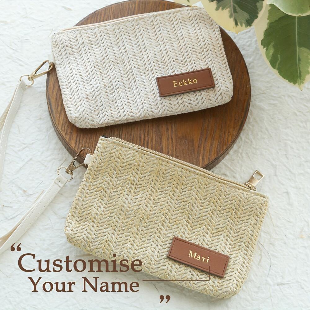 Custom Name Straw Woven Wristl - Travel Accessories Hong Kong avaliação e preço