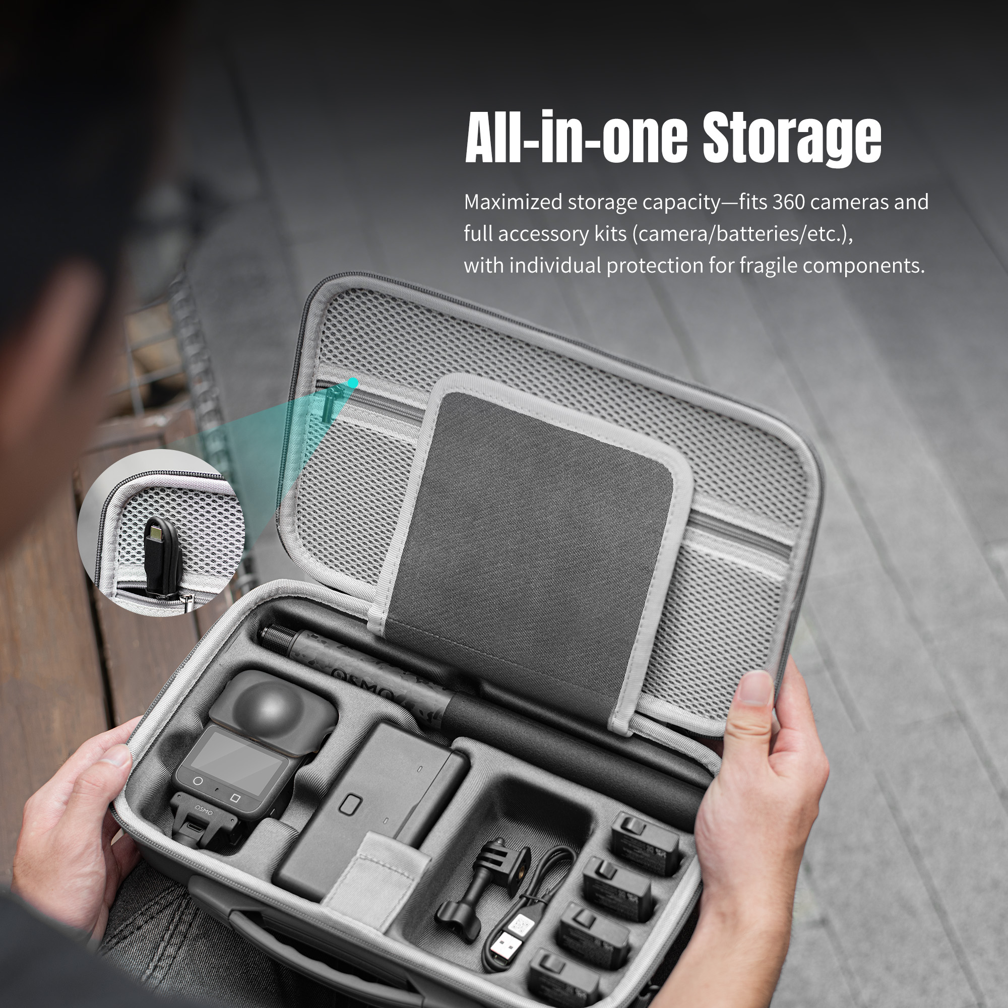 For DJI OSMO 360 Travel Carryi - Travel Accessories Case avaliação e preço