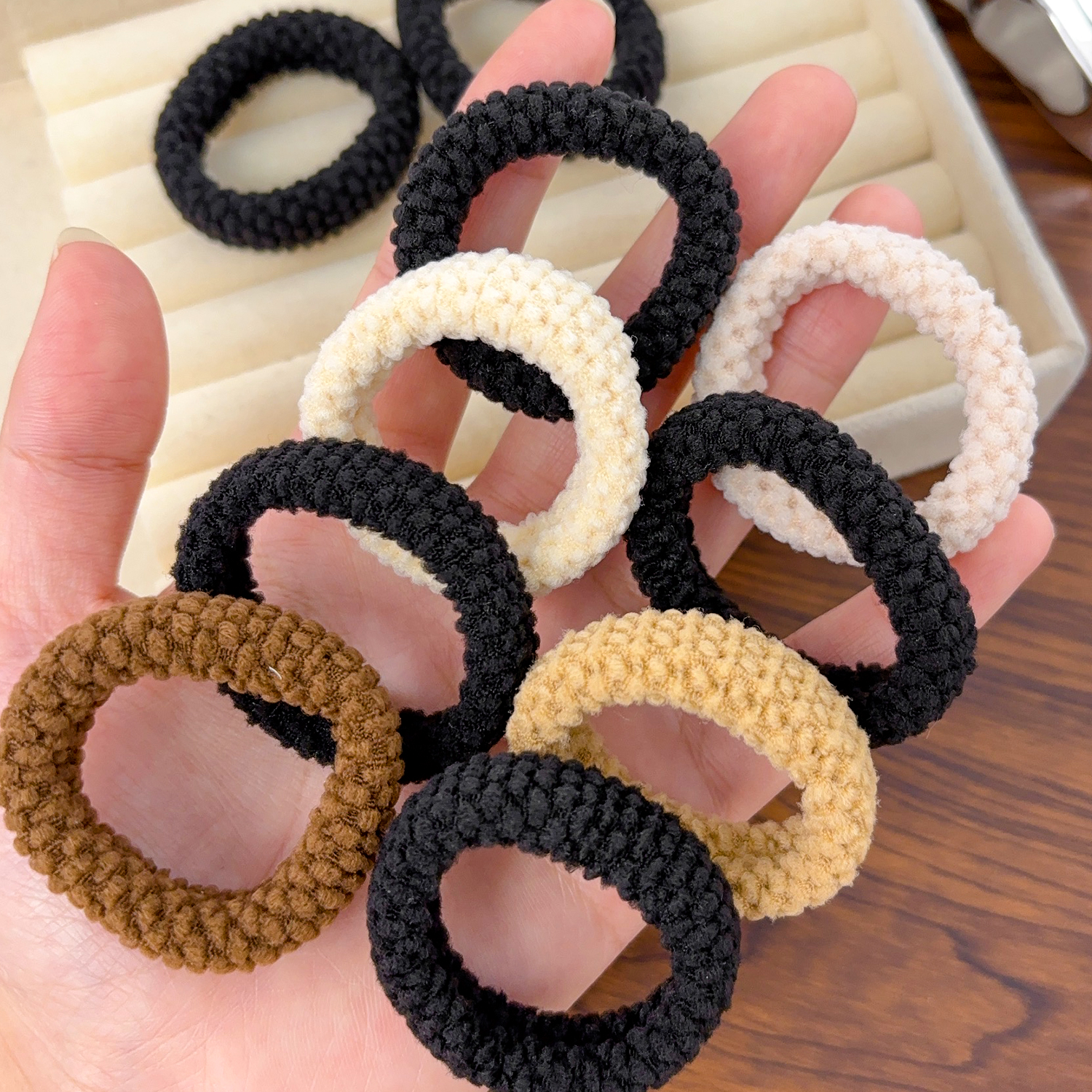 Seamless Hair Ties Thick Elast - Travel Accessories For Girls avaliação e preço