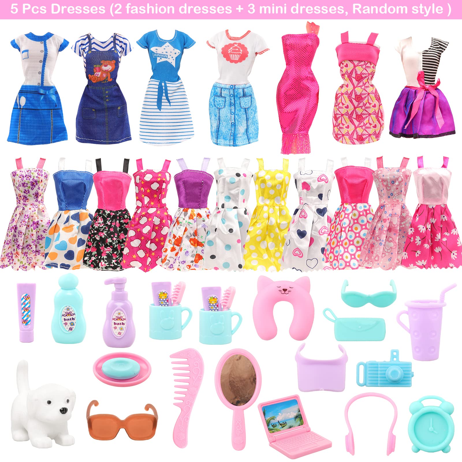 BARWA 30 Pcs 11.5 lnch Travel  - Travel Accessories For Kids avaliação e preço