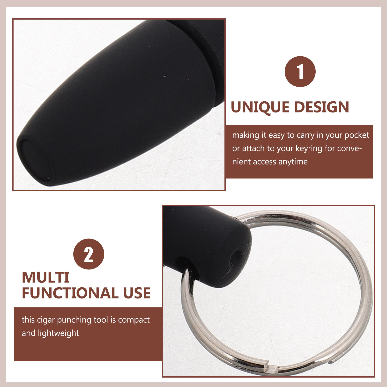 Cigar Cutter Keychain Punch En - Travel Accessories Drawing avaliação e preço