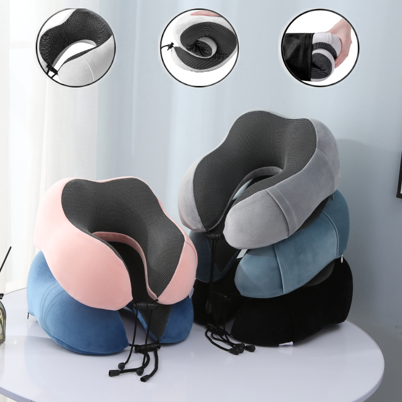 U Shaped Memory Foam Neck Pill - Travel Pillow Inflatable avaliação e preço