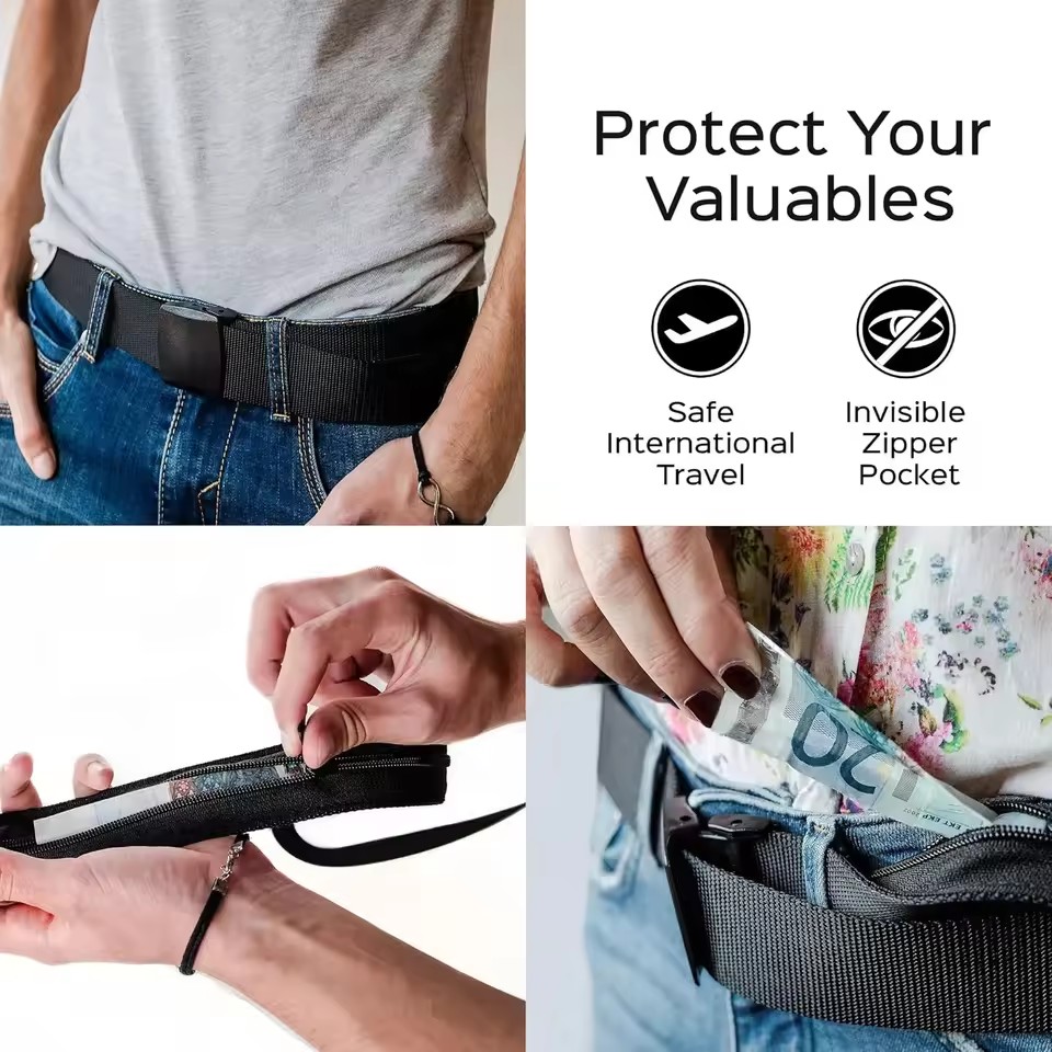 New A Travel Cash Anti-Theft B - Money Belt Hidden avaliação e preço