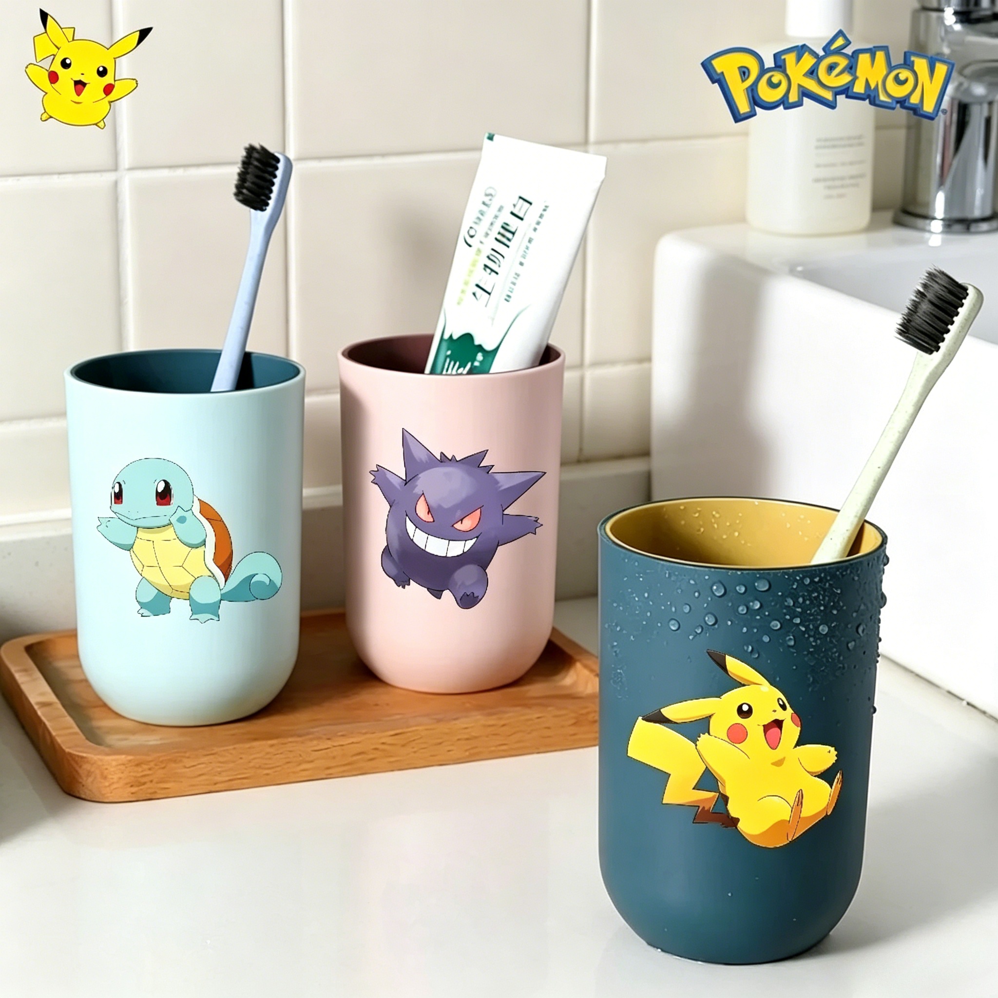 Cartoon Pokemon Bathroom Tumbl - Travel Accessories For Kids avaliação e preço