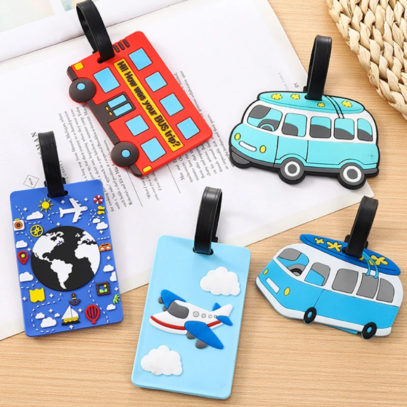 Cute Cartoon Cars PVC Silicone - Travel Accessories For Kids avaliação e preço