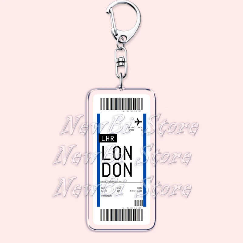 Plane Ticket Boarding Pass Key - Travel Accessories New York avaliação e preço