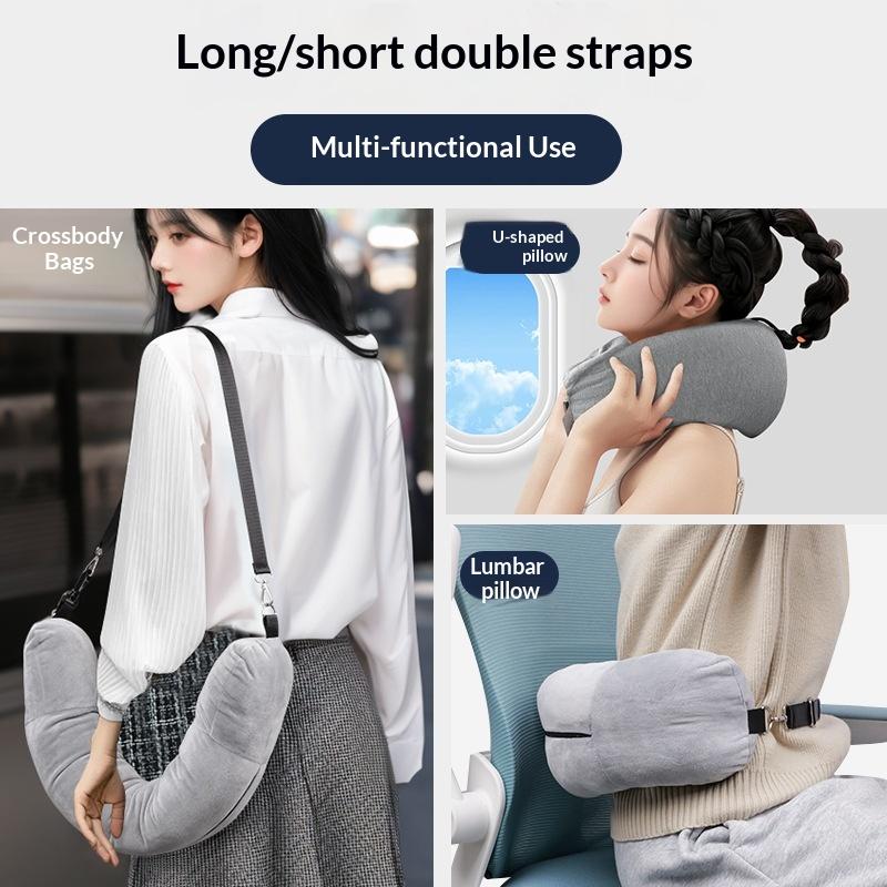 U Shaped Travel Neck Pillow wi - Travel Pillow Inflatable avaliação e preço